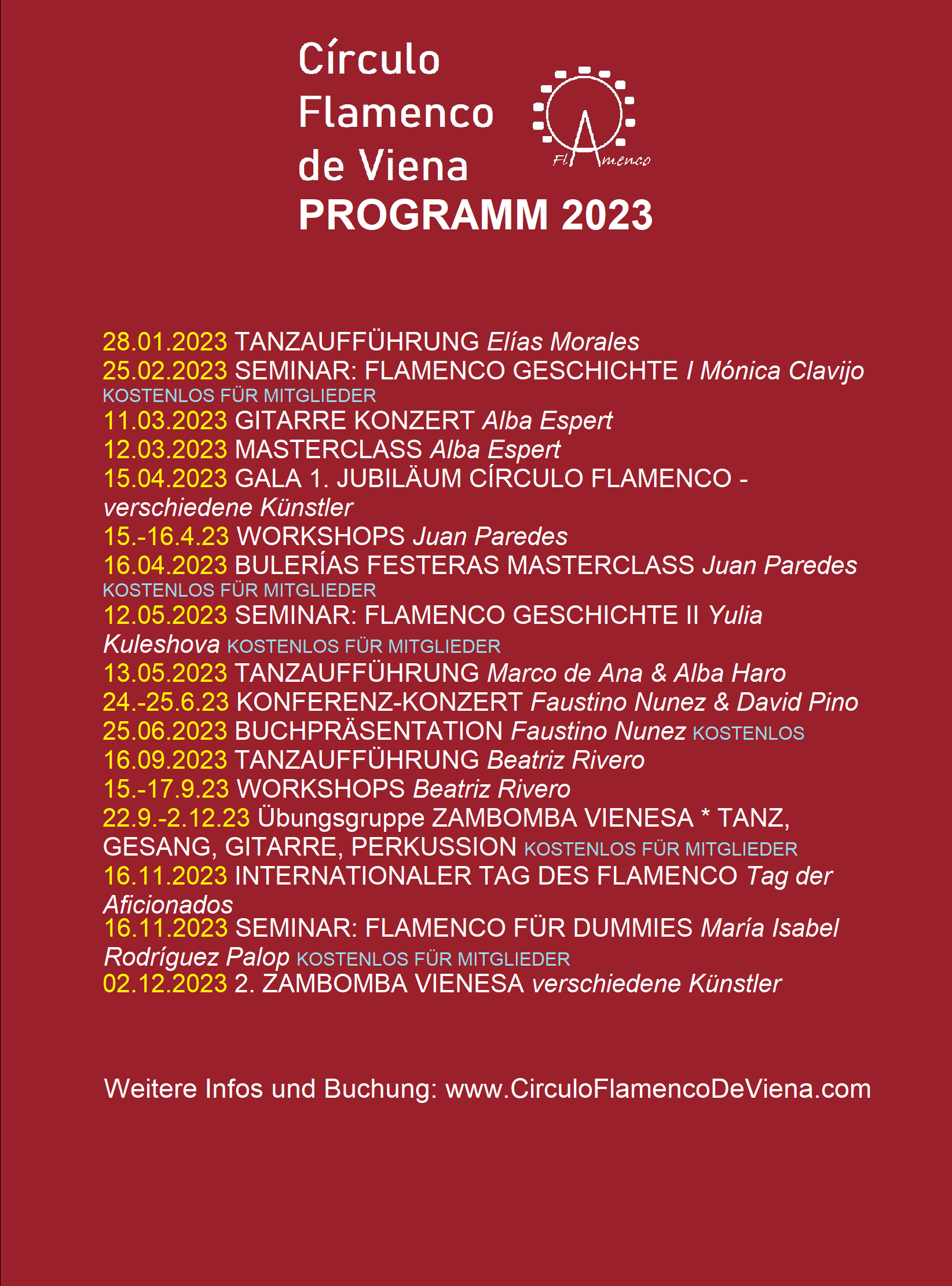 6 Círculo flamenco PROGRAMA 2023 - Poster